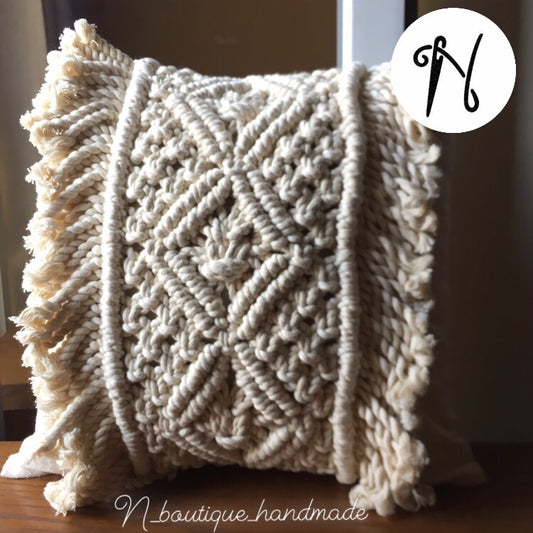 Macrame cushion