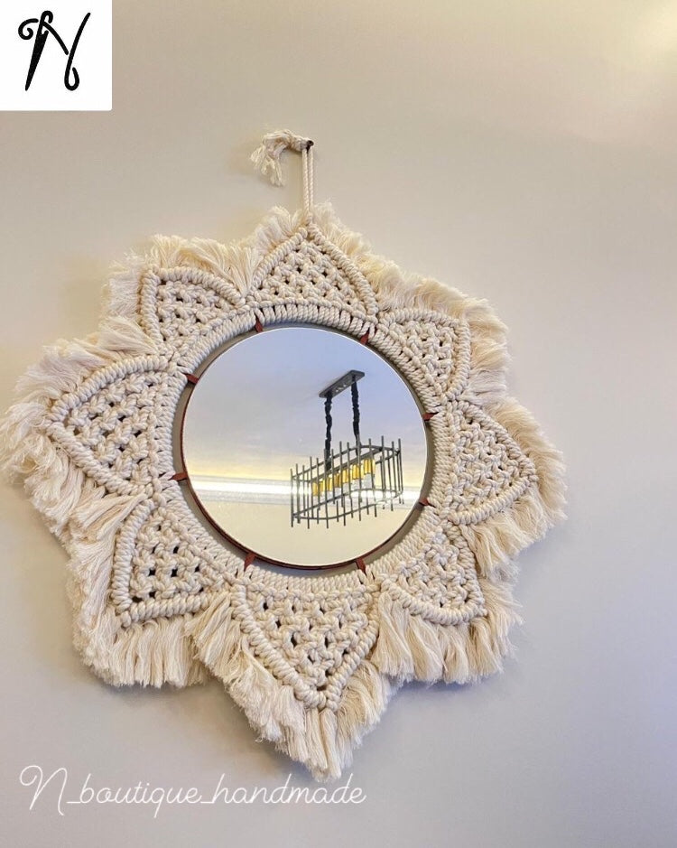 Macrame mirror
