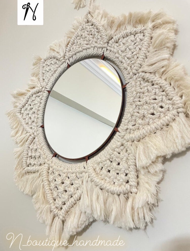 Macrame mirror