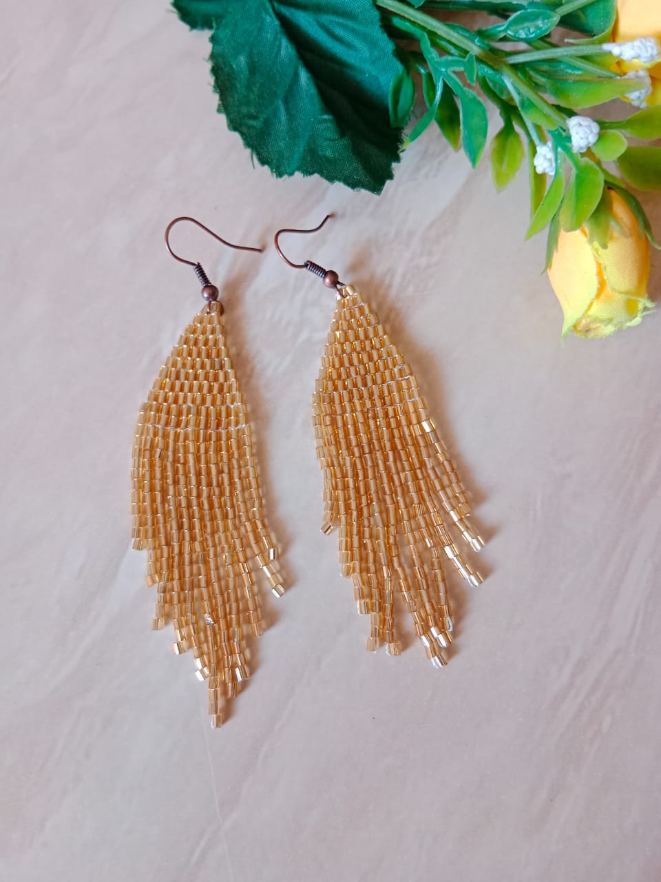 Earrings with Colorful Beads