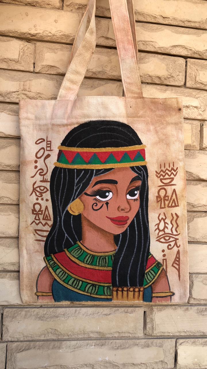 Pharaonic Girl Tote Bag