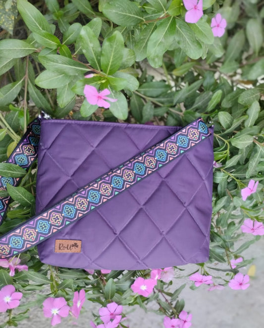 Waterproof Cute Purple Cross Bag