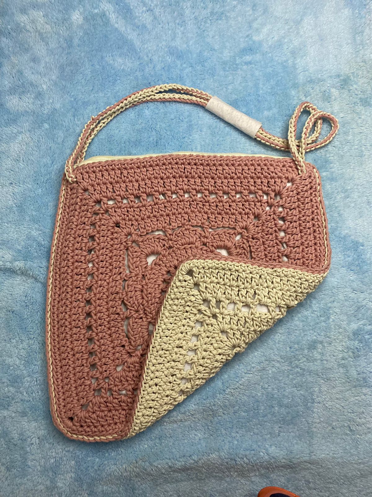 Crochet Tote Bags, Inner Linen, Multicolor